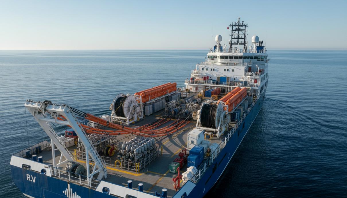 Научно-исследовательское судно для проведения сейсмической разведки в открытом океане