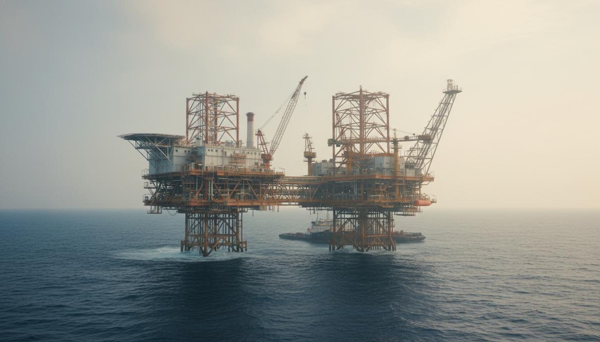 Морская нефтедобывающая платформа в акватории Мексиканского залива