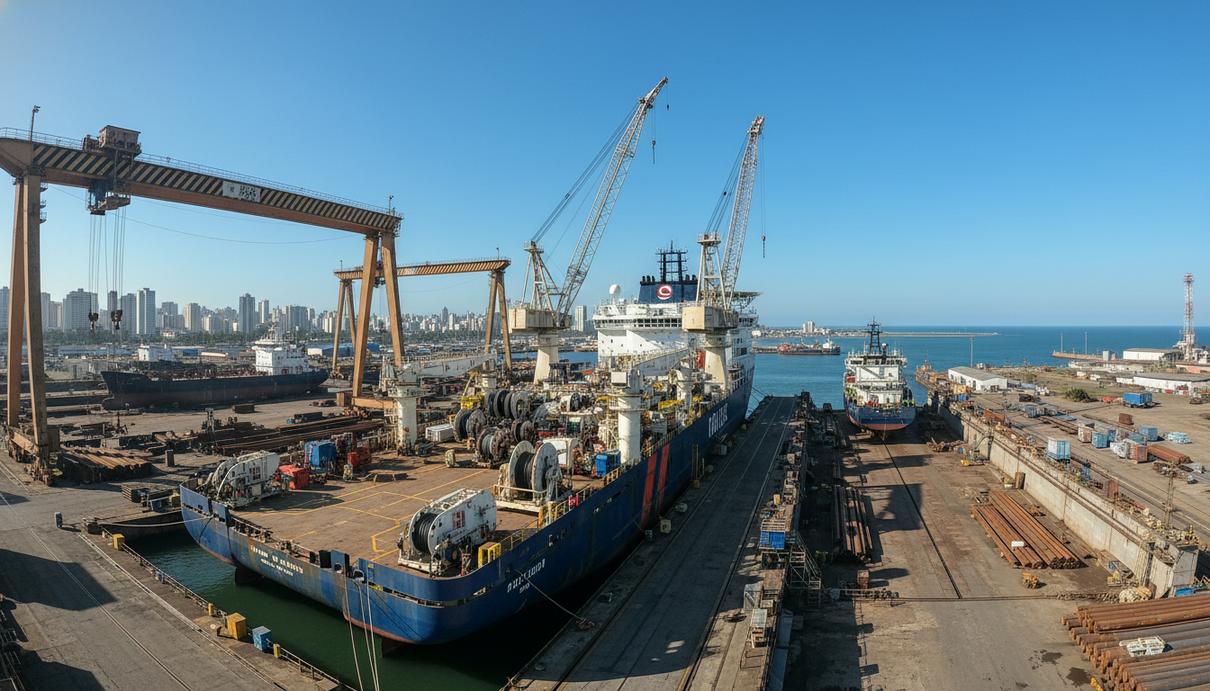 Petrobras заказала у DOF Group суда для глубоководных работ на 2 млрд долларов Специализированное судно для обслуживания глубоководных месторождений на судоверфи в Бразилии
