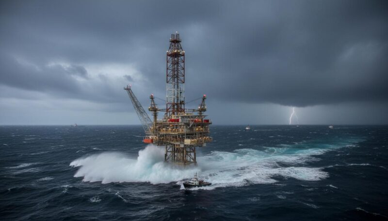 Chevron остановила добычу на платформе в Мексиканском заливе из-за шторма