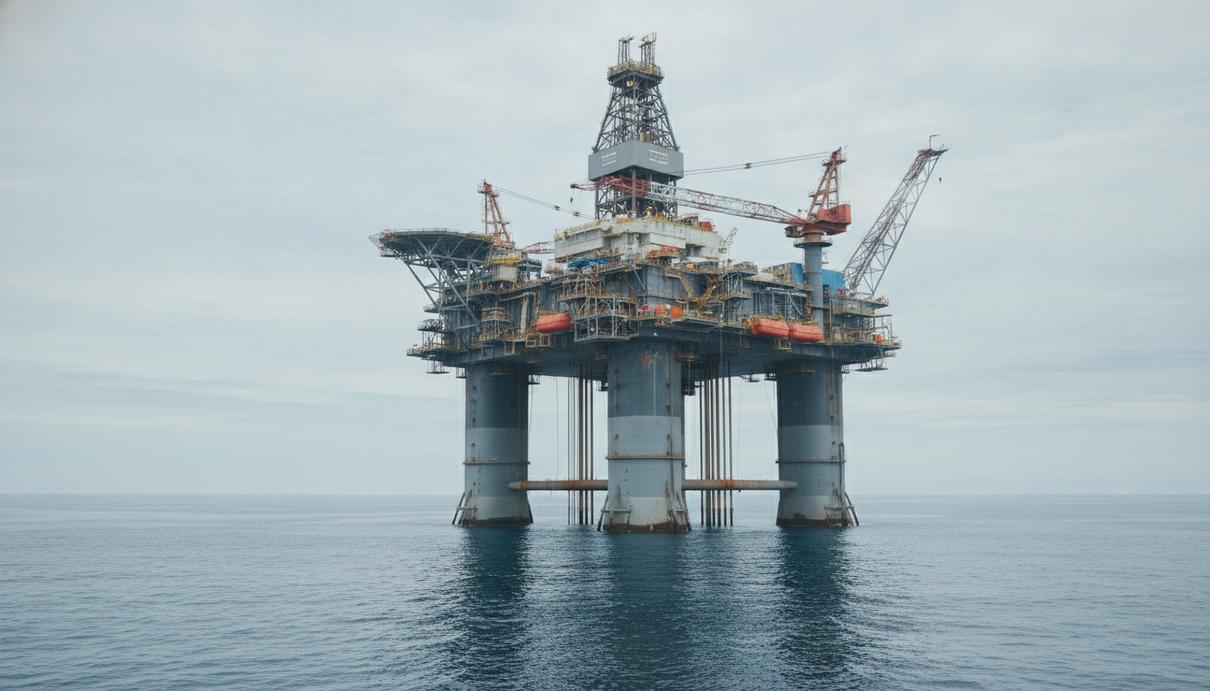 Keppel монетизирует буровые платформы через новый фонд с Apollo Крупная морская буровая платформа полупогружного типа в открытом океане в дневное время.