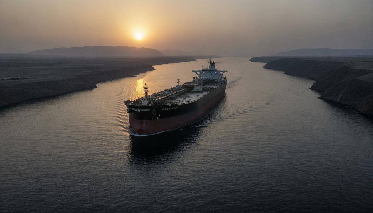 Цена Brent превысила $101 на фоне атак на танкеры в Персидском заливе Крупный нефтяной танкер проходит через узкий Ормузский пролив на рассвете.