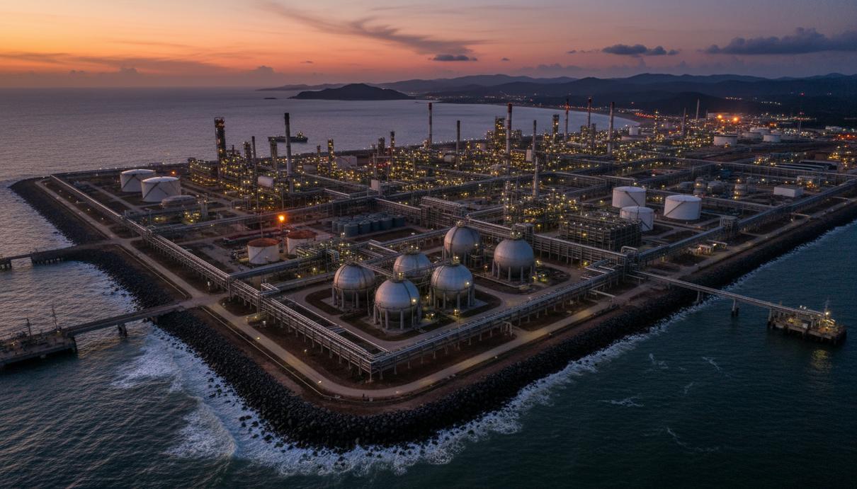 TotalEnergies договорилась о возобновлении работы в Венесуэле Крупный нефтеперерабатывающий завод в Венесуэле с высоты птичьего полета: промышленные установки, трубопроводы и резервуары.